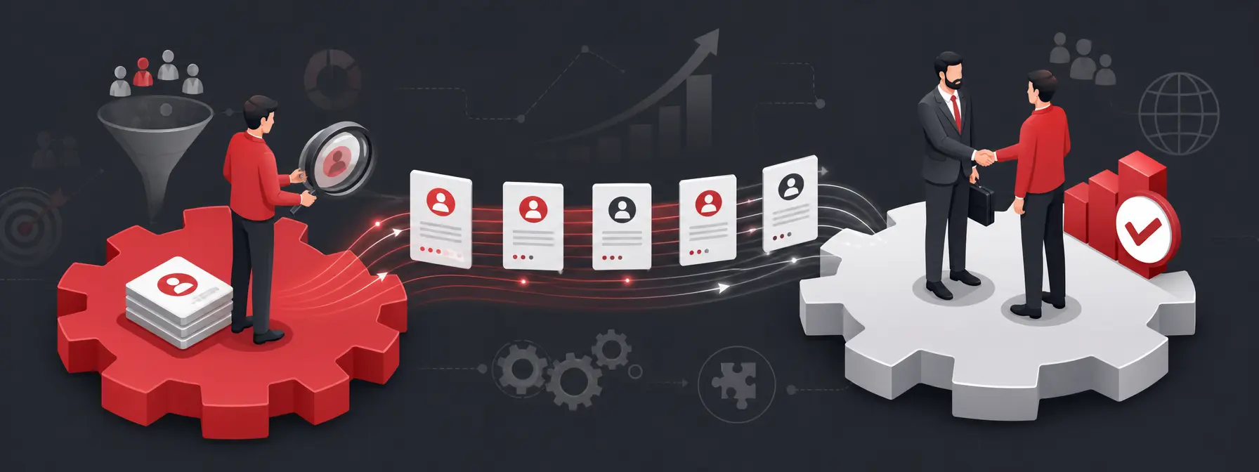 lead generation and sales interaction — Team collaboration between lead generation and sales department