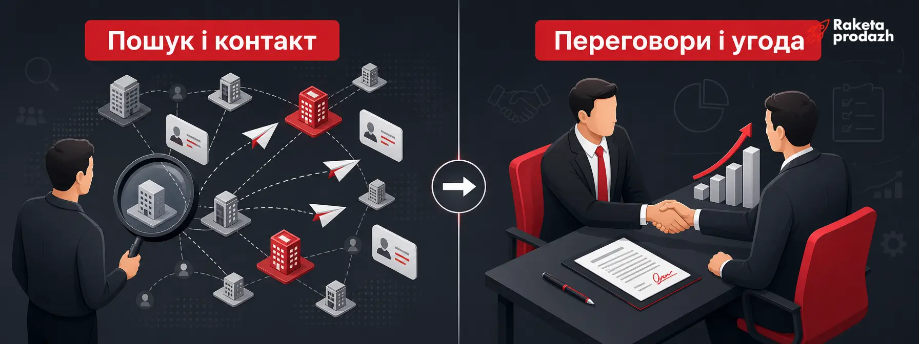 відмінність лідогенератора від sales-менеджера — Порівняння ролей: лідогенератор шукає контакти, sales-менеджер закриває угоду
