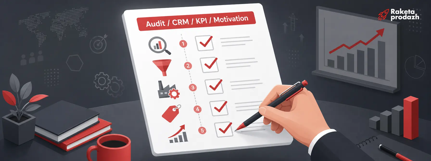 sales department checklist — Checklist for building a sales department for a manufacturing company