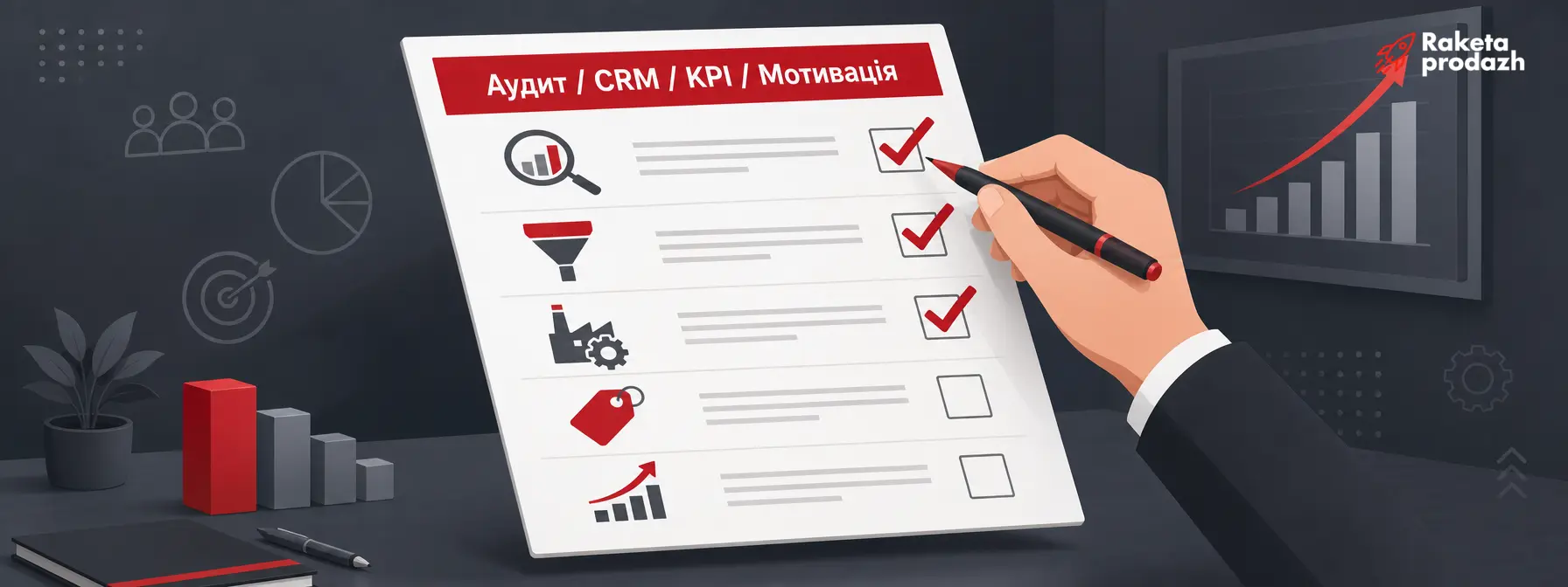 чек-лист відділу продажів — Чек-лист створення відділу продажів для виробничої компанії
