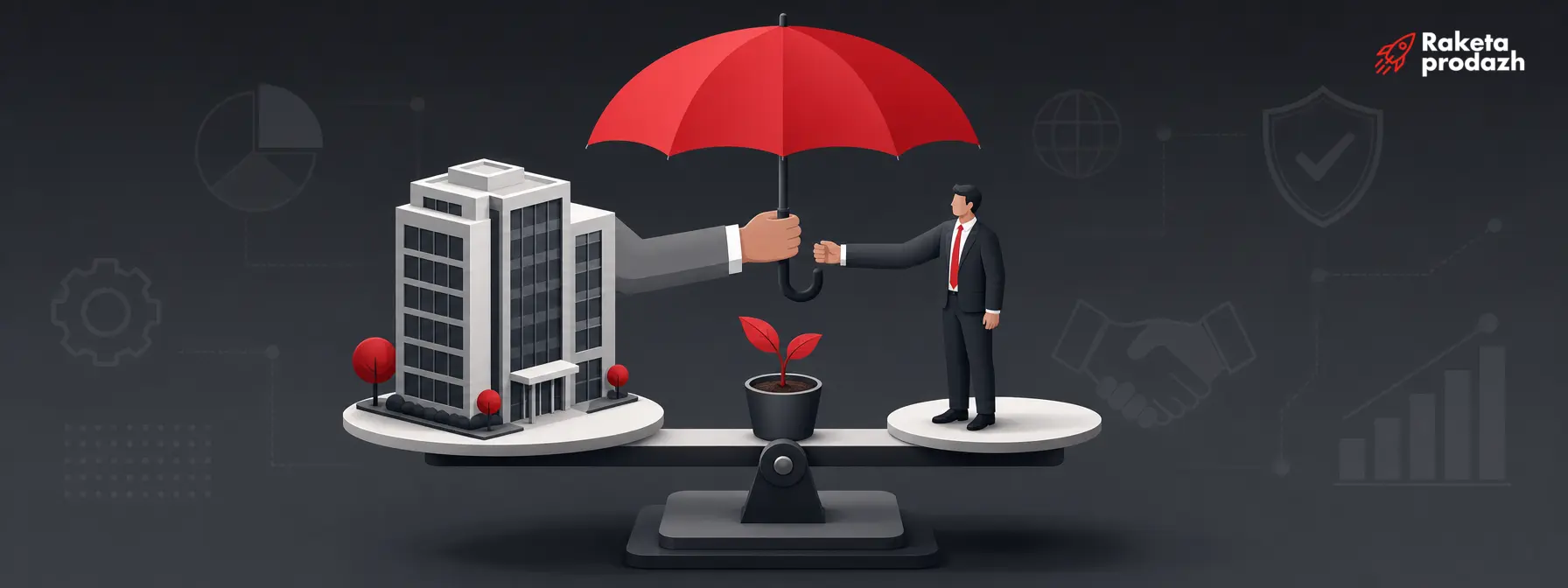 fixed salary for sales manager — Illustration of shared risk balance between company and salesperson through a fixed salary