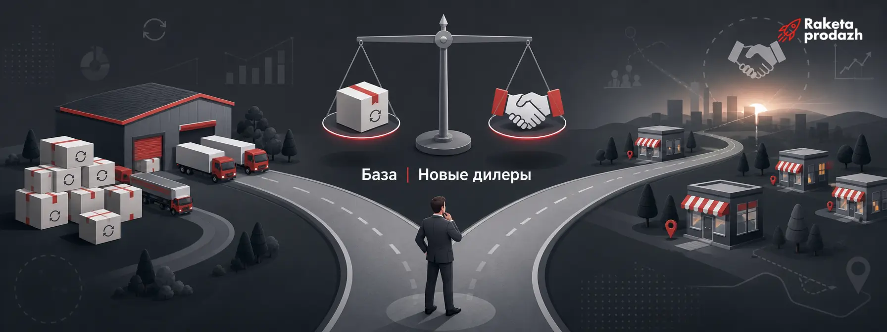 мотивация менеджера по оптовым продажам — Две дороги мотивации: работа с базой клиентов и поиск новых дилеров