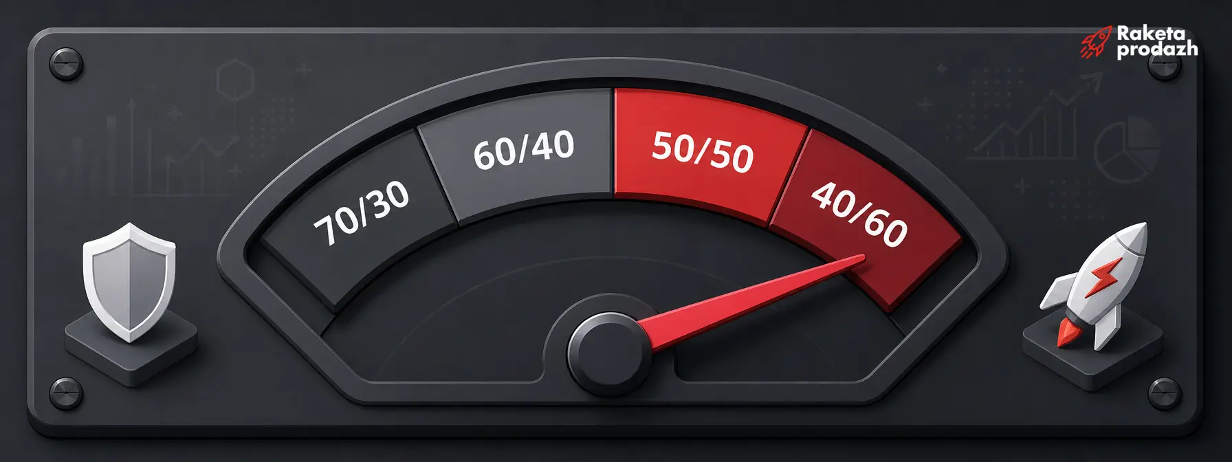 fixed to bonus ratio — Gauge scale showing ratio options between fixed salary and bonus part