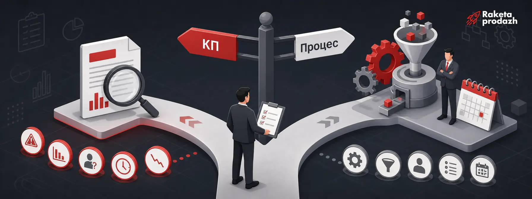 Розвилка діагностики: проблема в КП чи в процесі продажів проблема в КП чи в процесі продажів — Розвилка діагностики: проблема в КП чи в процесі продажів